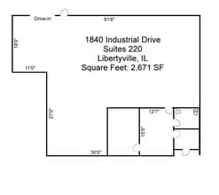1840 Industrial Dr, Libertyville, IL for lease Floor Plan- Image 1 of 1