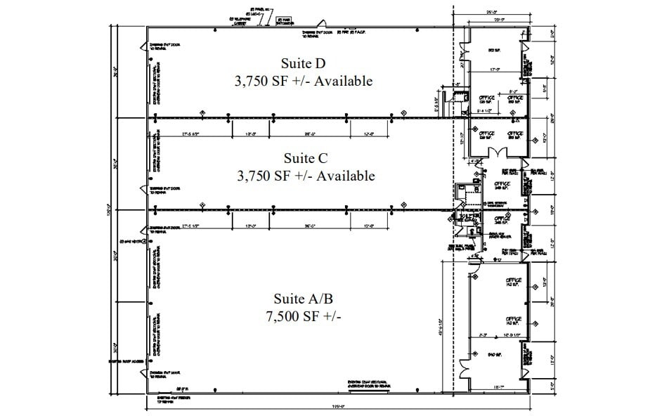 164 Camino Oruga, Napa, CA for lease Floor Plan- Image 1 of 1