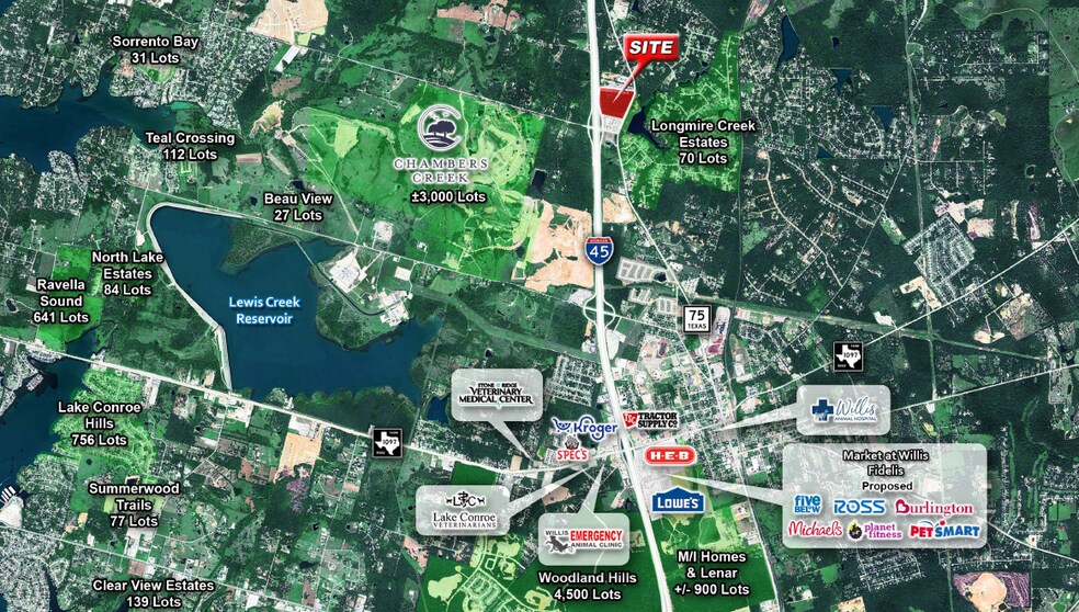 I-45 & Calvary Rd, Willis, TX à vendre - Photo du bâtiment - Image 2 de 2