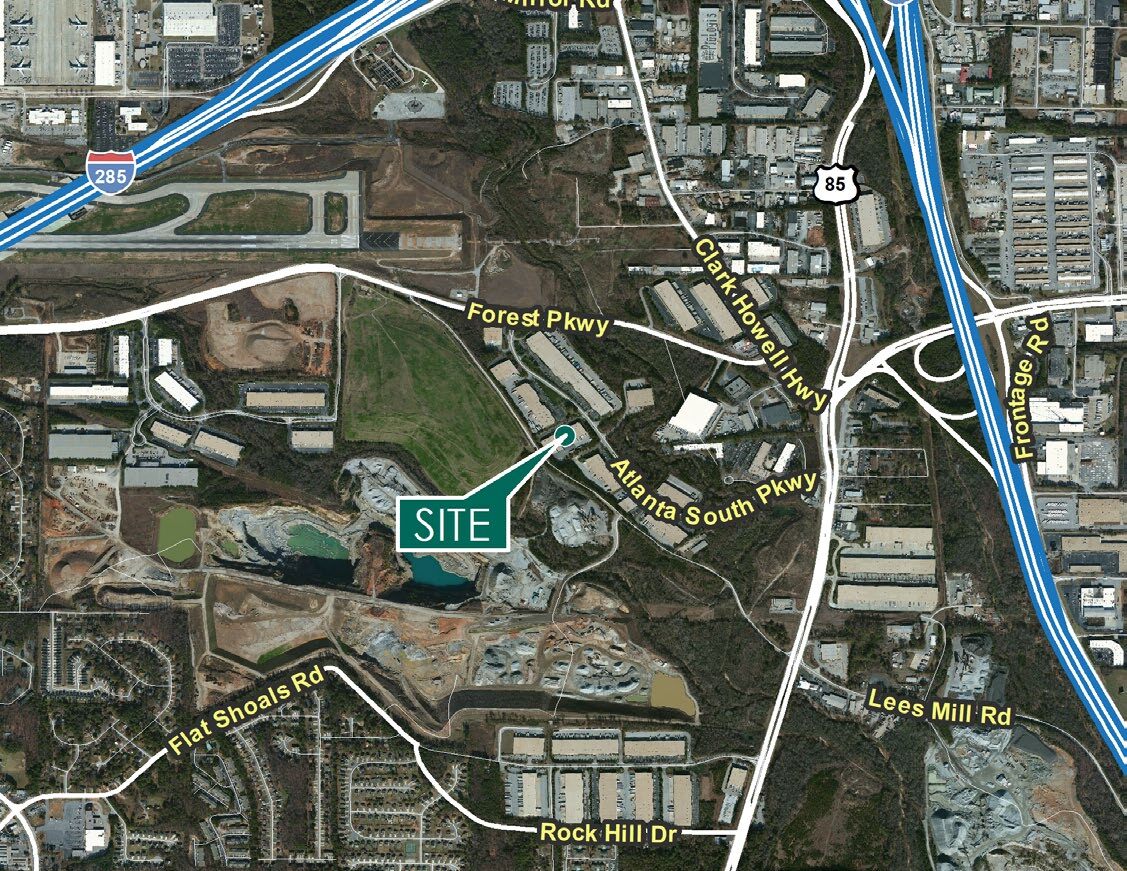 560 Atlanta S Pky, College Park, GA à louer Carte- Image 1 de 2