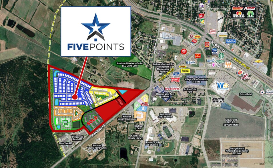 South Washington Street & Five Points Drive, Kaufman, TX à vendre - Photo du bâtiment - Image 3 de 9
