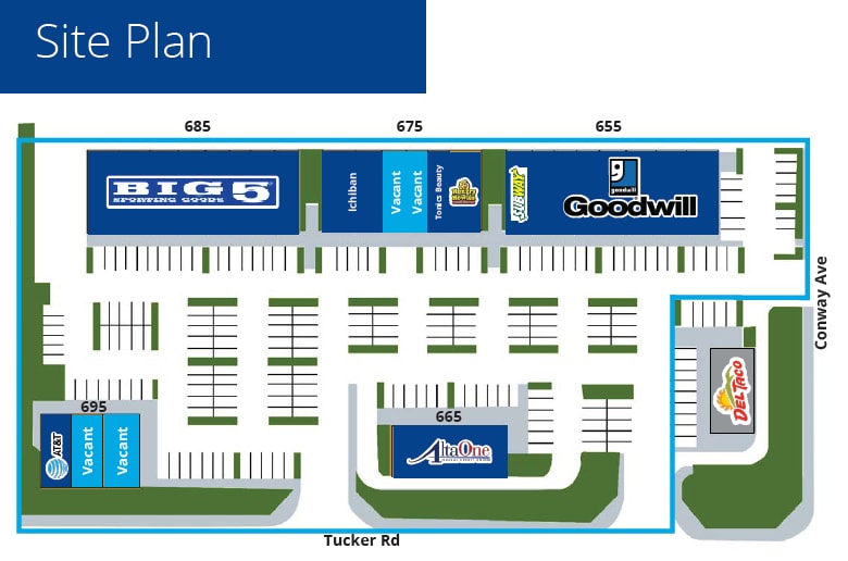 645-695 Tucker Rd, Tehachapi, CA for lease - Site Plan - Image 2 of 8