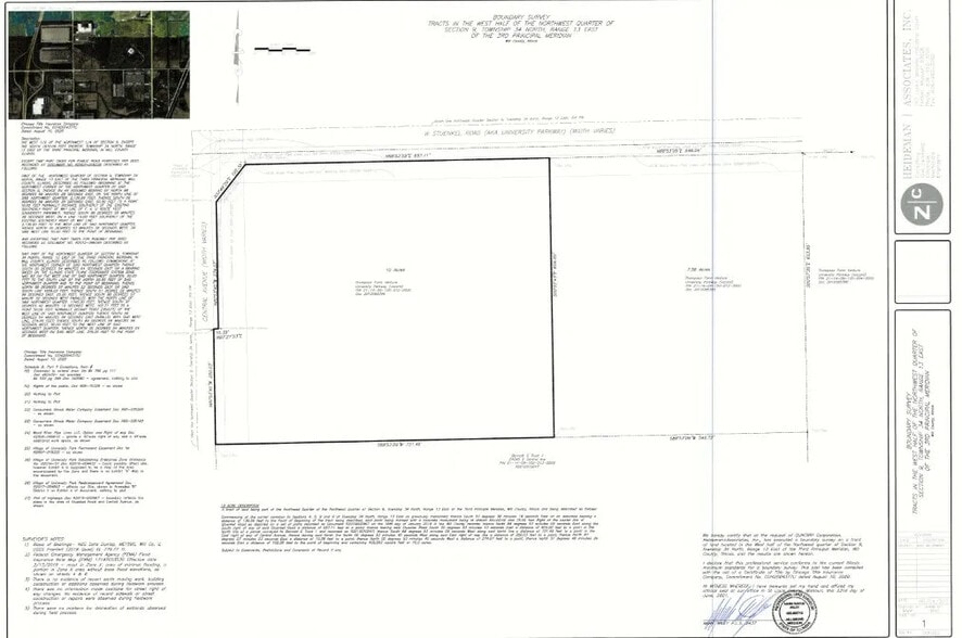 SEC of Stuenkel Rd & Central Ave, University Park, IL for sale - Plat Map - Image 1 of 3