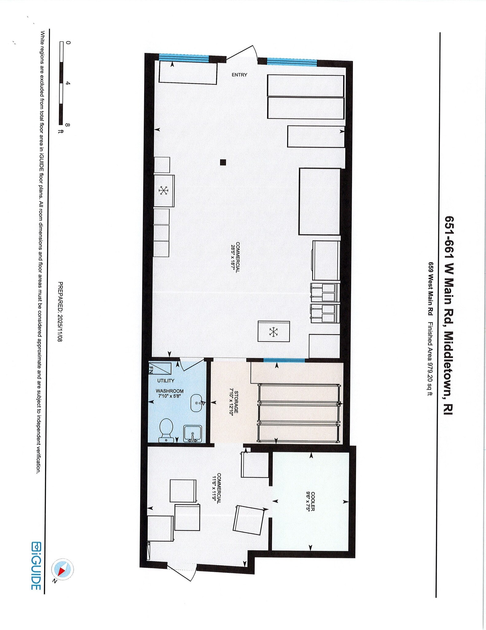 657-661 W Main Rd, Middletown, RI à louer Plan d’étage- Image 1 de 2