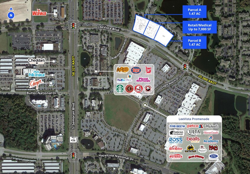 LeeVista Blvd. & Semoran Blvd, Orlando, FL for lease - Aerial - Image 1 of 2