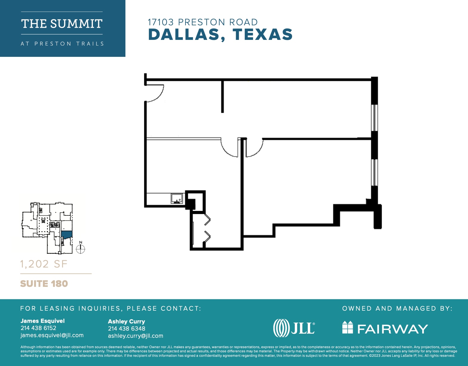 17101 Preston Rd, Dallas, TX à louer Plan d’étage- Image 1 de 1