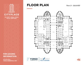2711 N Haskell Ave, Dallas, TX à louer Plan d’étage- Image 1 de 1
