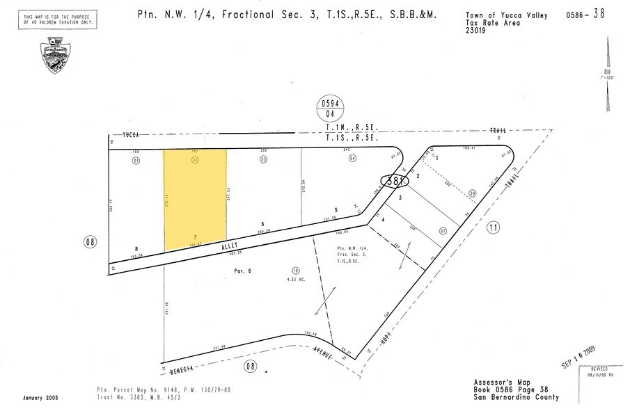 55479 Yucca Trl, Yucca Valley, CA à louer - Plan cadastral - Image 3 de 21