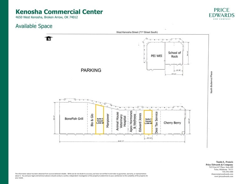 4611-4651 W Kenosha St, Broken Arrow, OK for lease - Site Plan - Image 1 of 2