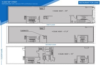 14 E 58th St, New York, NY à louer Plan d’étage- Image 1 de 1