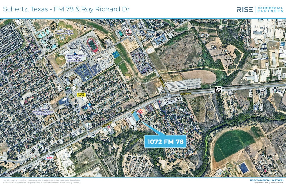 1072 FM 78, Schertz, TX for lease - Aerial - Image 2 of 3