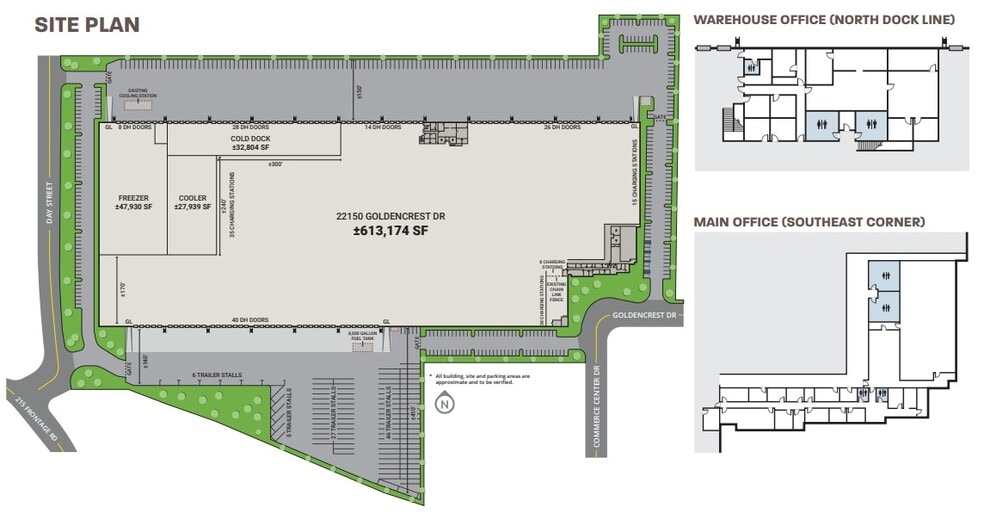 22150 Goldencrest Dr, Moreno Valley, CA for lease - Site Plan - Image 2 of 3