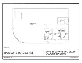 3100 Breckinridge Blvd, Duluth, GA à louer Plan de site- Image 1 de 8