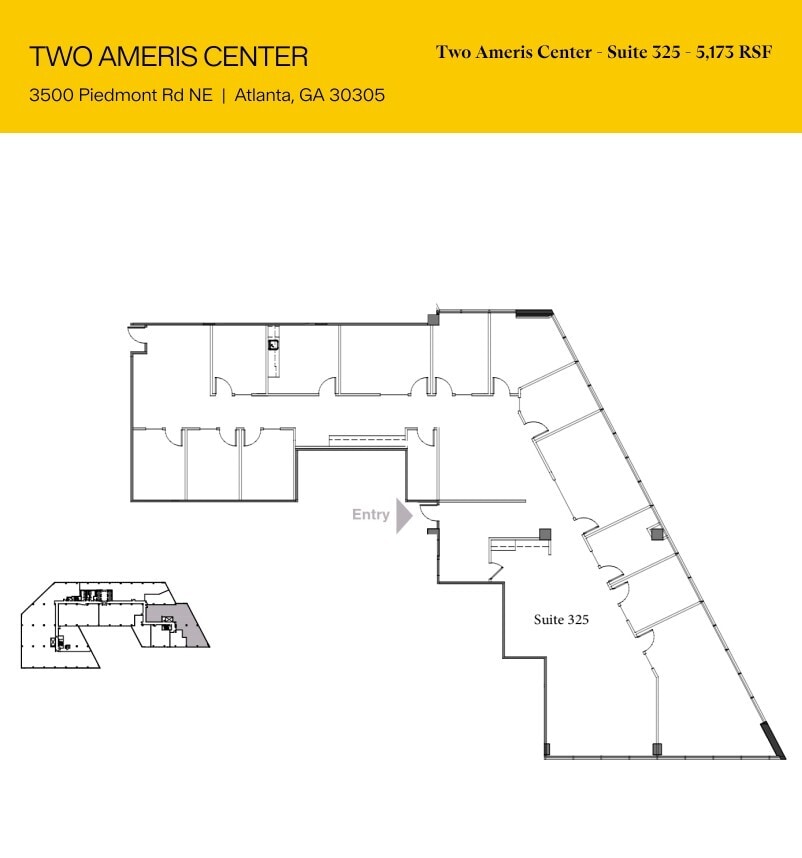 3500 Piedmont Rd NE, Atlanta, GA à louer Plan d’étage- Image 1 de 1