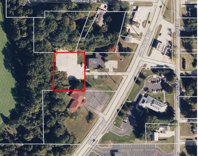 9110 Red Arrow Hwy, Bridgman, MI for sale Aerial- Image 1 of 2