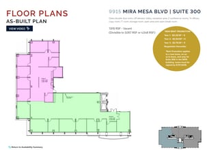 9915 mira mesa Blvd, San Diego, CA for lease Floor Plan- Image 2 of 2