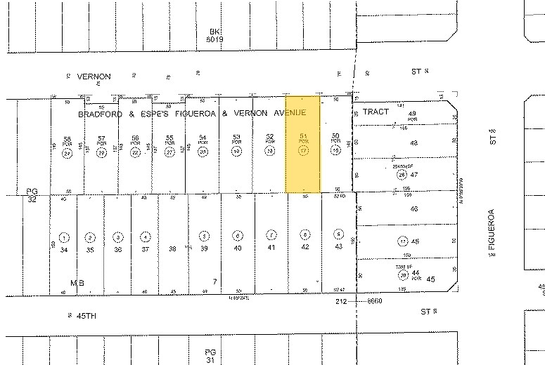 522 W VERNON Ave, Los Angeles, CA à vendre - Plan cadastral - Image 2 de 63