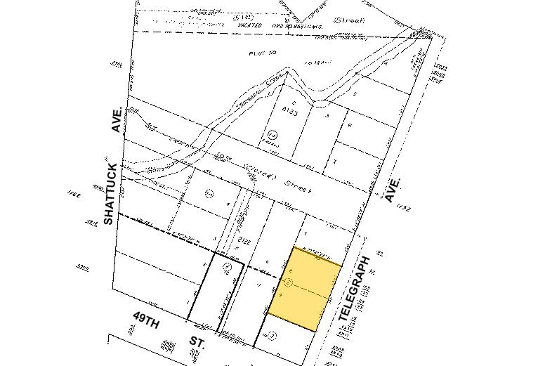 4911-4929 Telegraph Ave, Oakland, CA à louer - Plan cadastral - Image 2 de 3