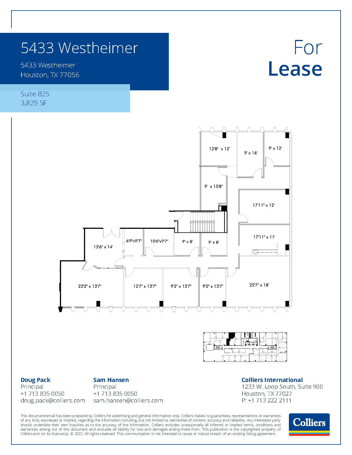 5433 Westheimer Rd, Houston, TX for lease Floor Plan- Image 1 of 1