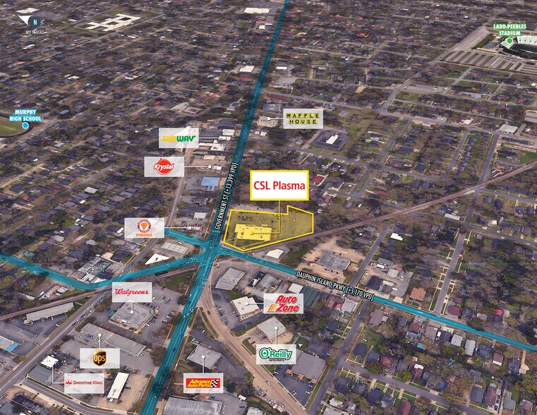 1971 Government St, Mobile, AL à vendre - Photo du bâtiment - Image 2 de 6