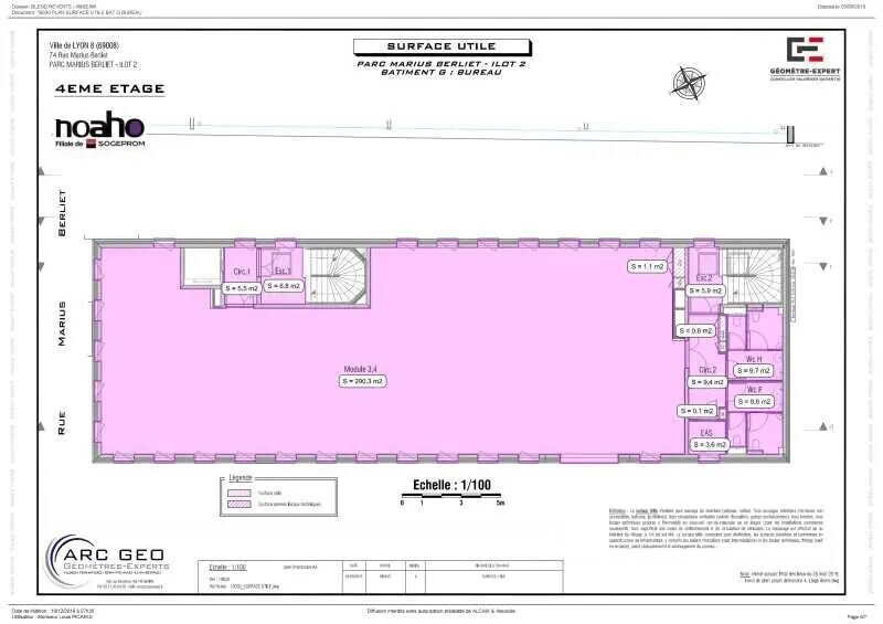 Office in Lyon for lease Floor Plan- Image 1 of 2