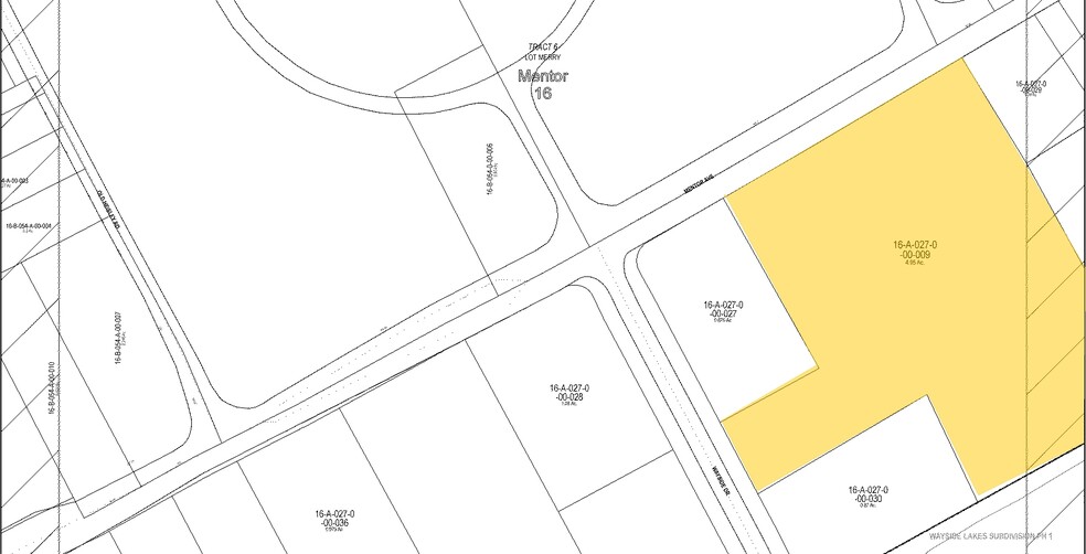 9500 Mentor Ave, Mentor, OH for lease - Plat Map - Image 2 of 13