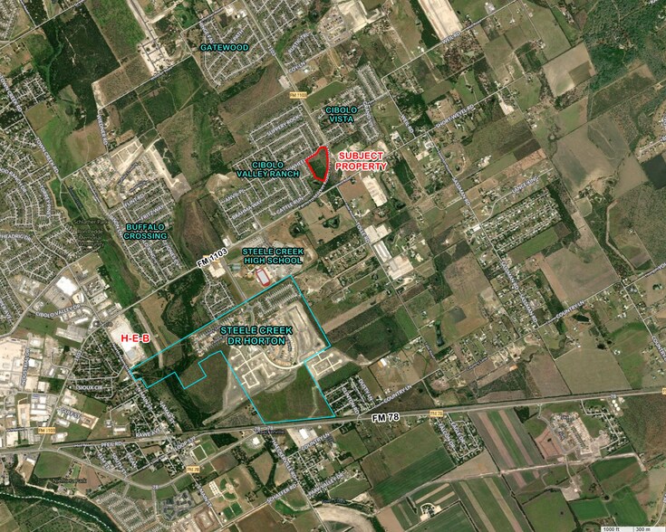 FM 1103, Cibolo, TX à vendre - Aérien - Image 2 de 2