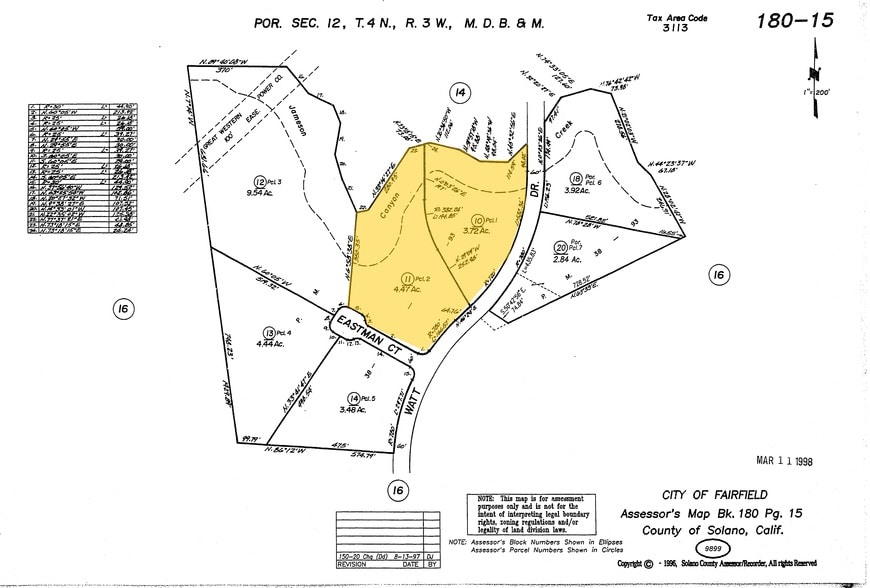 535 Watt Dr, Fairfield, CA for lease - Plat Map - Image 2 of 13