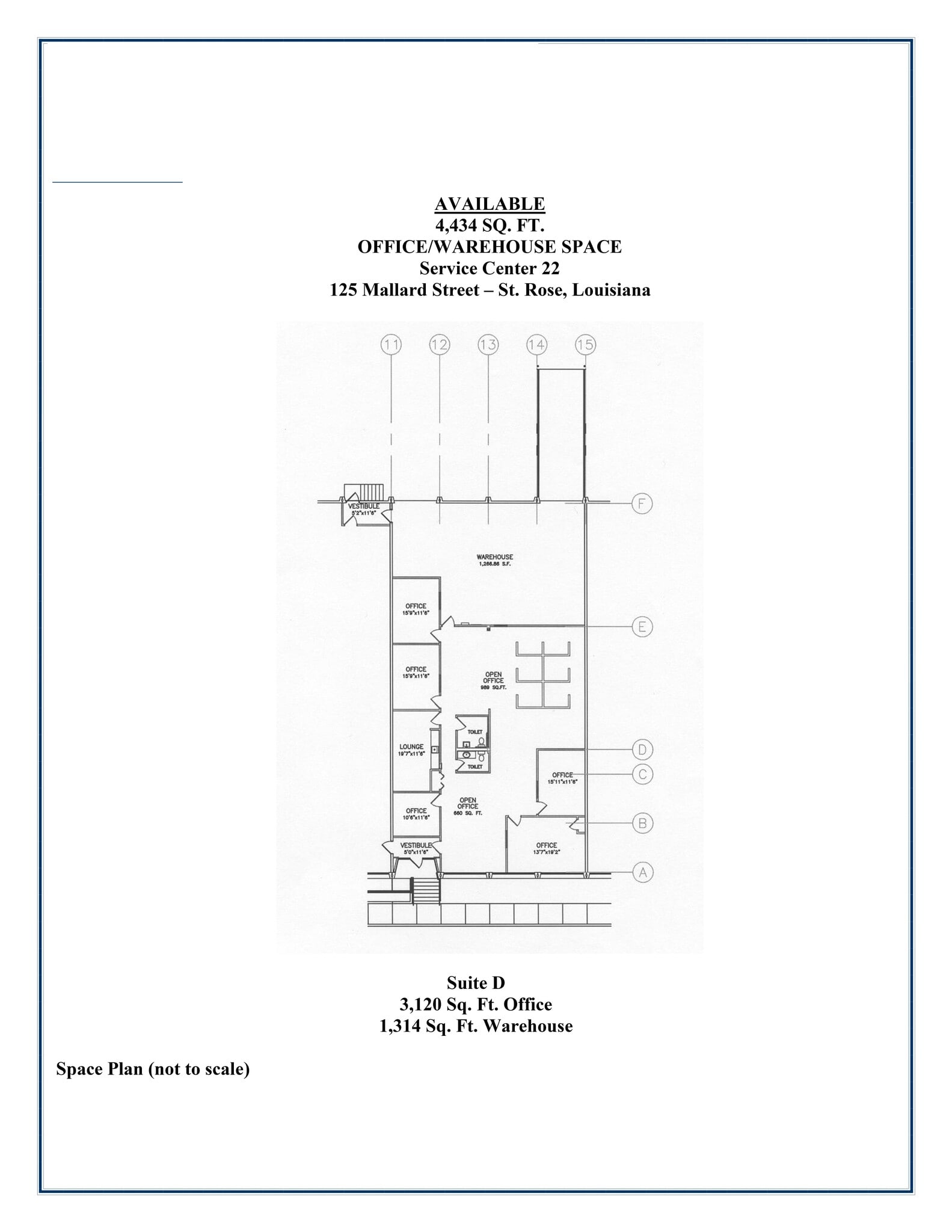 125 Mallard St, Saint Rose, LA à louer Plan de site- Image 1 de 1