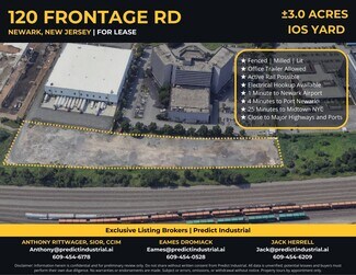 Plus de détails pour 120 Frontage Rd, Newark, NJ - Terrain à louer