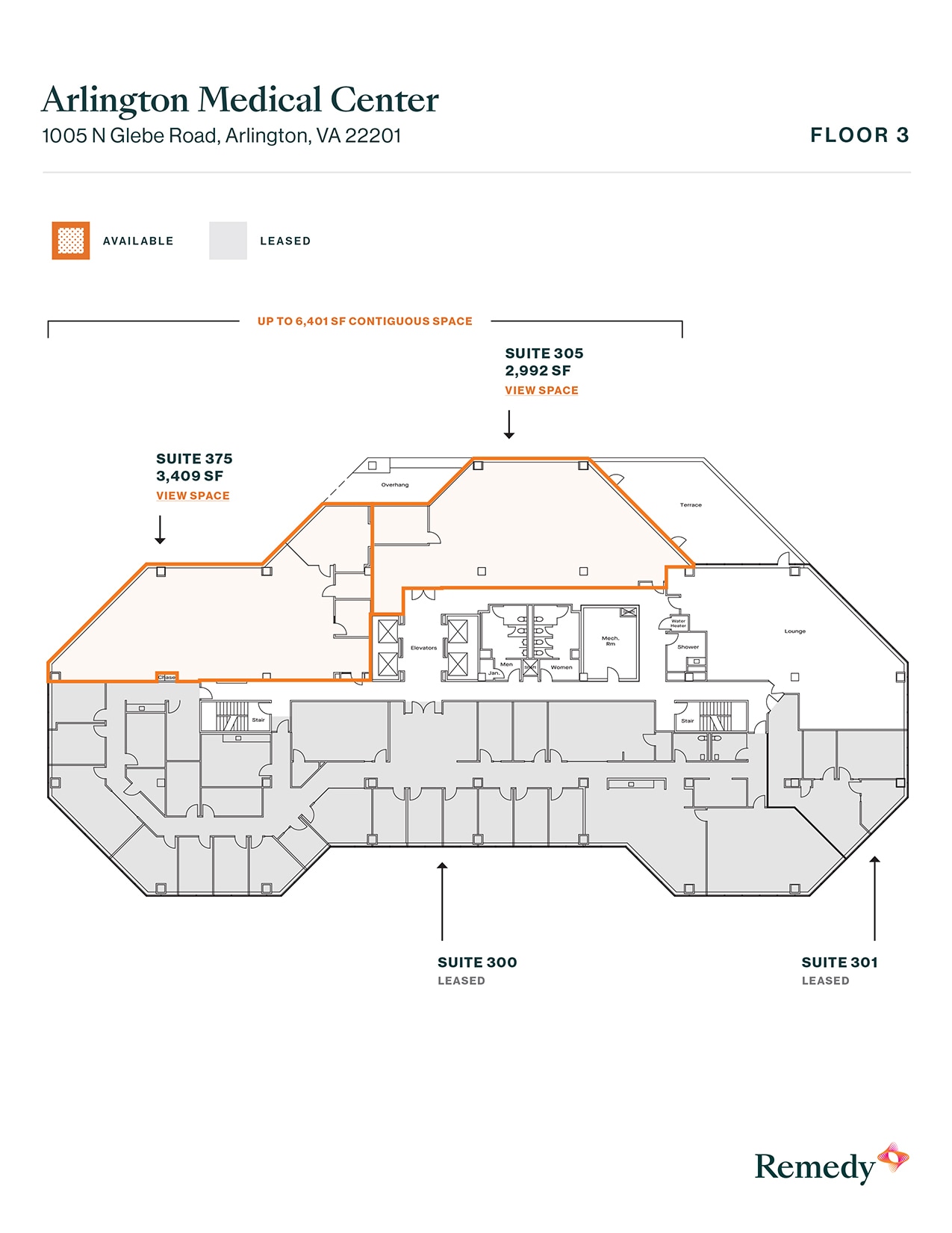 1005 N Glebe Rd, Arlington, VA for lease Floor Plan- Image 1 of 1