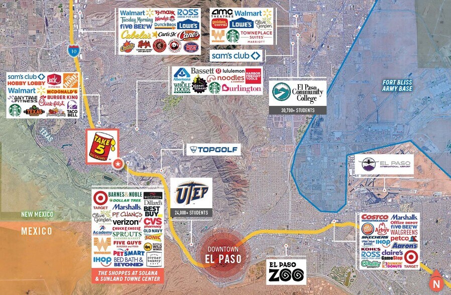 915 Sunland Park Dr, El Paso, TX à vendre - Photo du bâtiment - Image 2 de 5