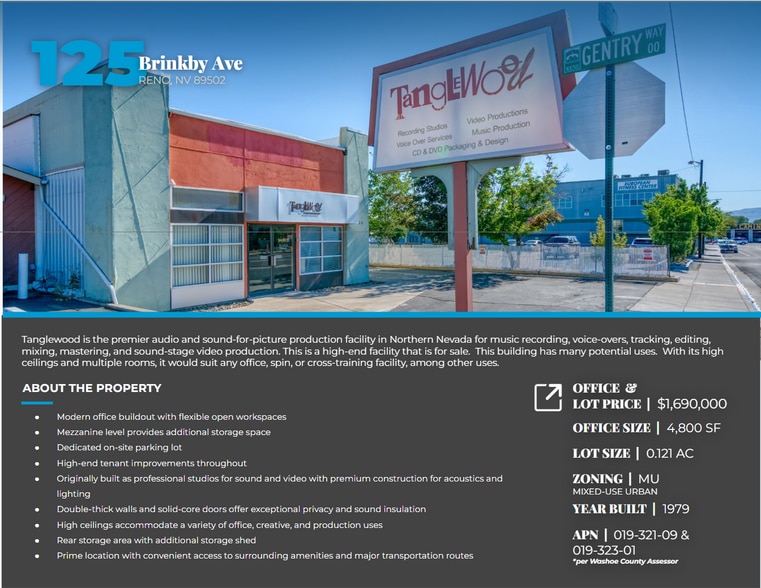 125 Brinkby Ave, Reno, NV for sale - Building Photo - Image 2 of 8