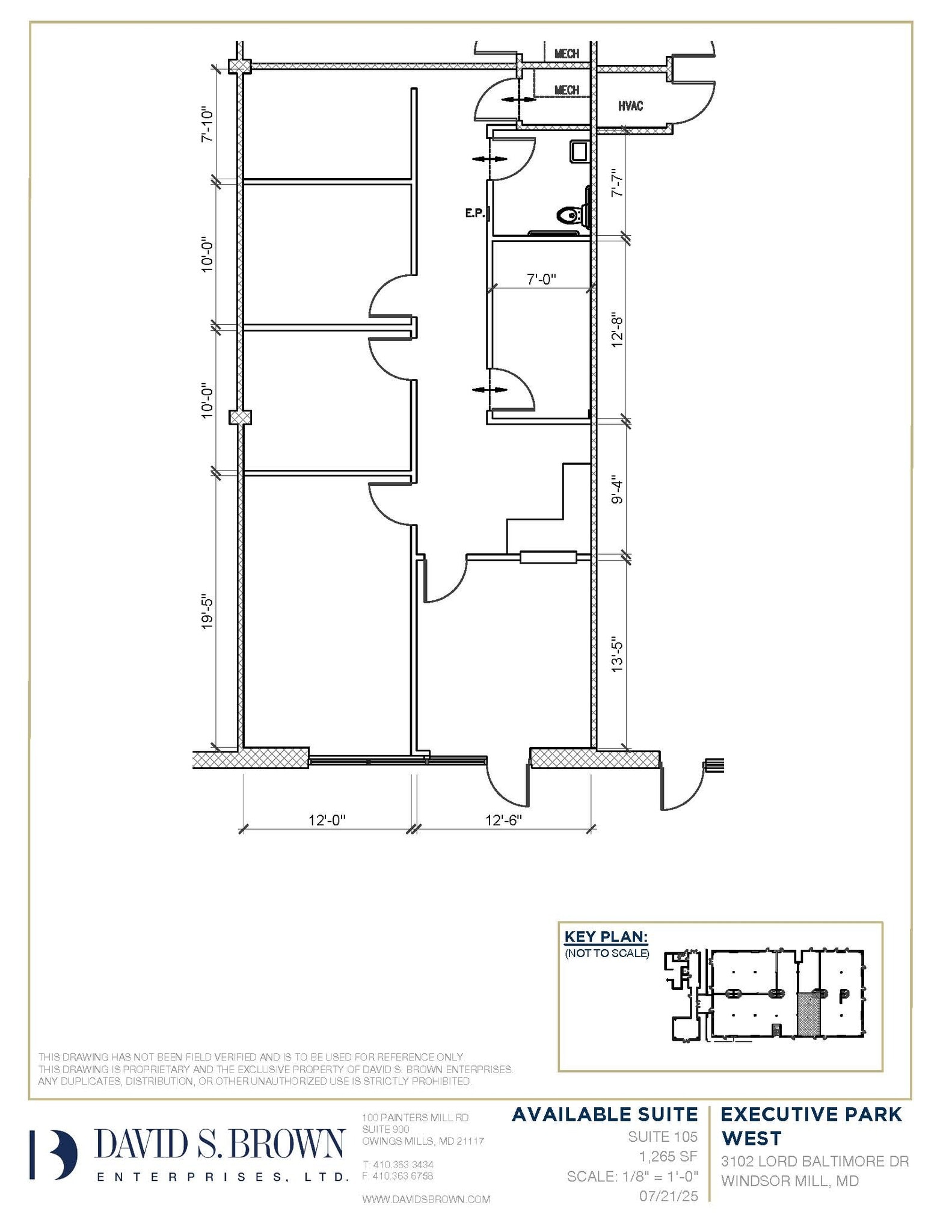 3100 Lord Baltimore Dr, Windsor Mill, MD for lease Floor Plan- Image 1 of 1