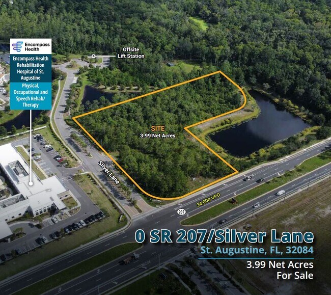 Plus de détails pour 0 SR 207/Silver Lane, Saint Augustine, FL - Terrain à vendre