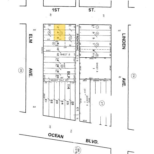 406 E 1st St, Long Beach, CA for sale - Plat Map - Image 3 of 4
