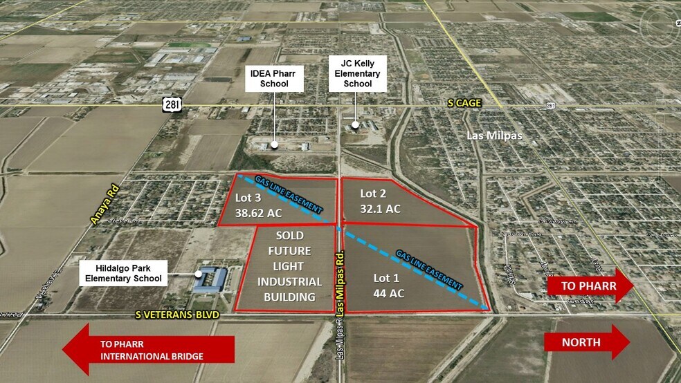 Las Milpas, Pharr, TX à vendre - Aérien - Image 2 de 2