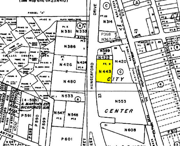 751-763 Hungerford Dr, Rockville, MD for lease - Plat Map - Image 2 of 14