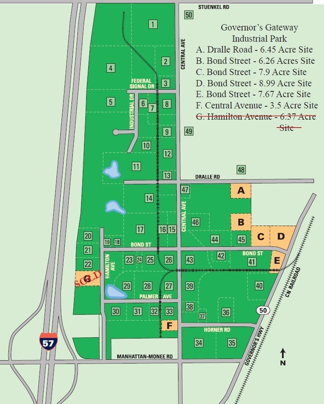 Plus de détails pour Bond Street, University Park, IL - Terrain à vendre