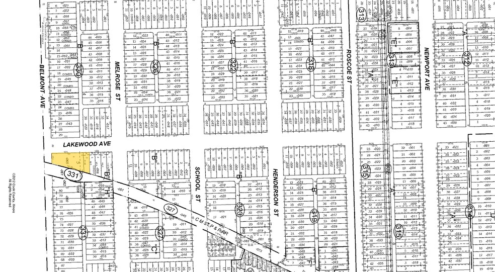 1258 W Belmont Ave, Chicago, IL à vendre - Plan cadastral - Image 1 de 1