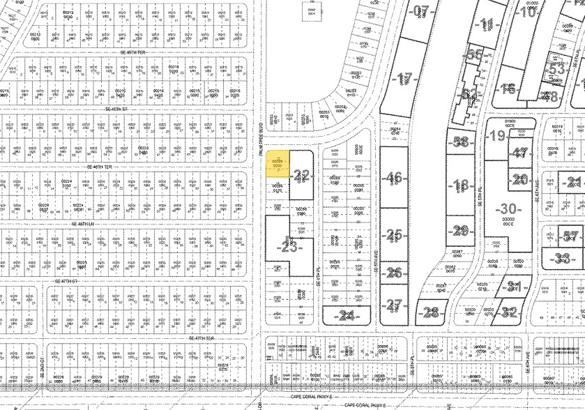 4623 Palm Tree Blvd, Cape Coral, FL à vendre - Plan cadastral - Image 2 de 2