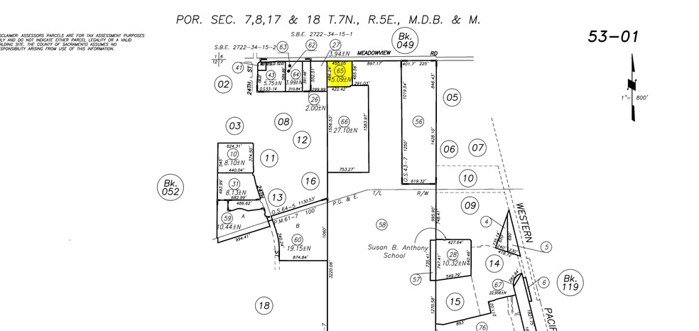 2800 Meadowview Rd, Sacramento, CA for lease - Plat Map - Image 3 of 3