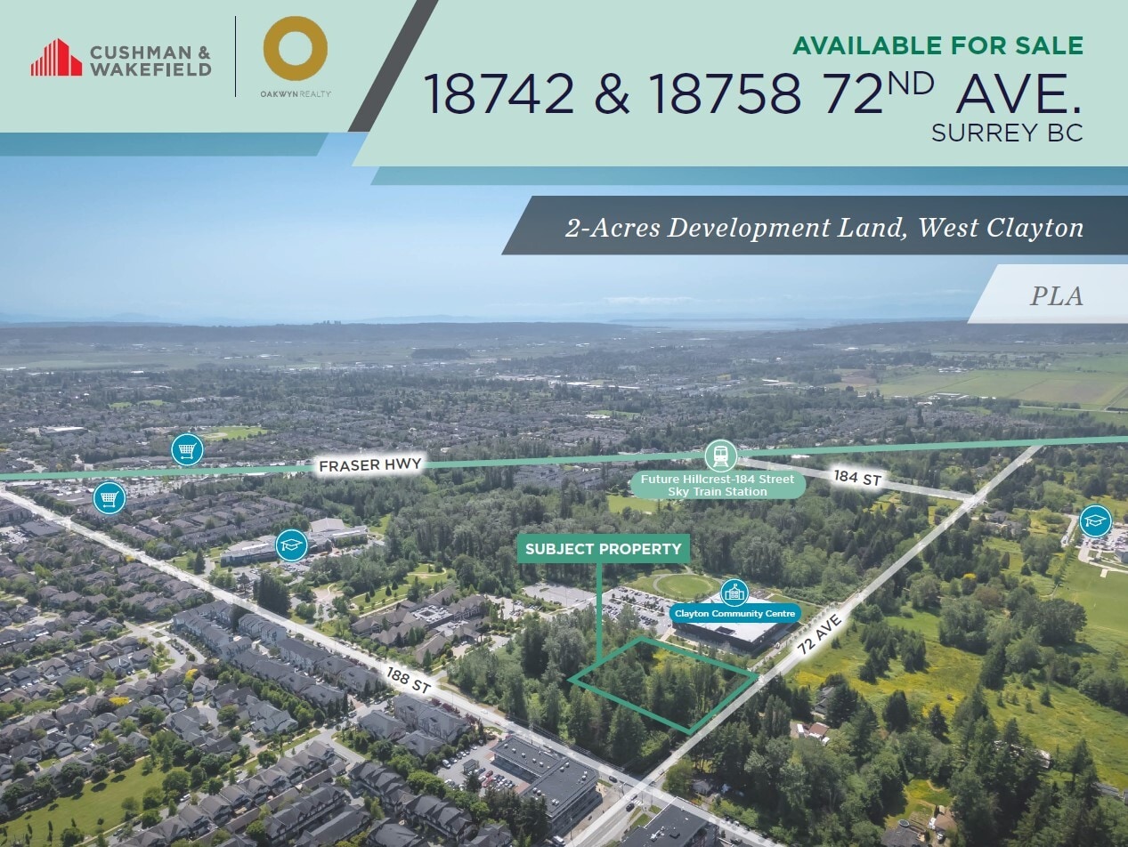 18742 72 Av, Surrey, BC for sale Aerial- Image 1 of 4