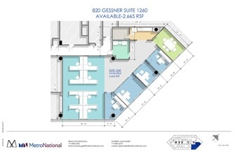 820 Gessner Rd, Houston, TX for lease Floor Plan- Image 1 of 1