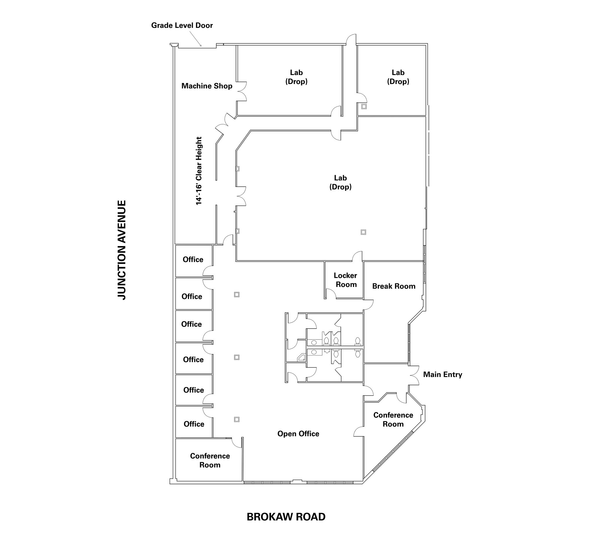 525-585 E Brokaw Rd, San Jose, CA à louer Plan de site- Image 1 de 1