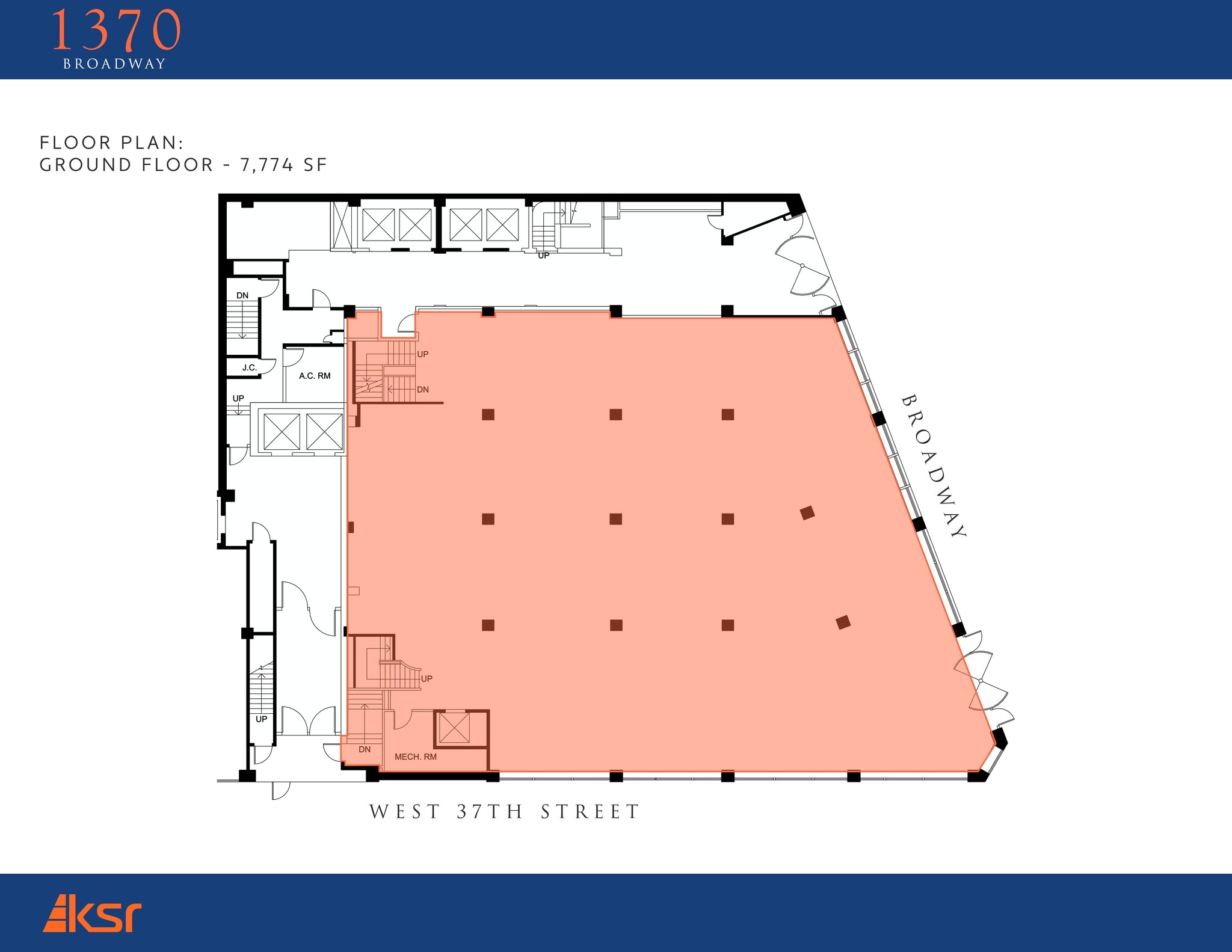 1370 Broadway, New York, NY for lease Site Plan- Image 1 of 2
