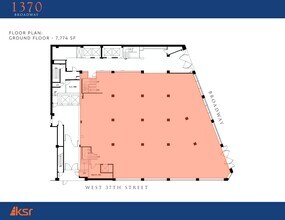 1370 Broadway, New York, NY for lease Site Plan- Image 1 of 2