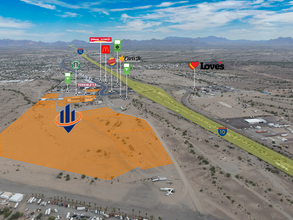 1390 W Main St, Quartzsite, AZ - aerial  map view