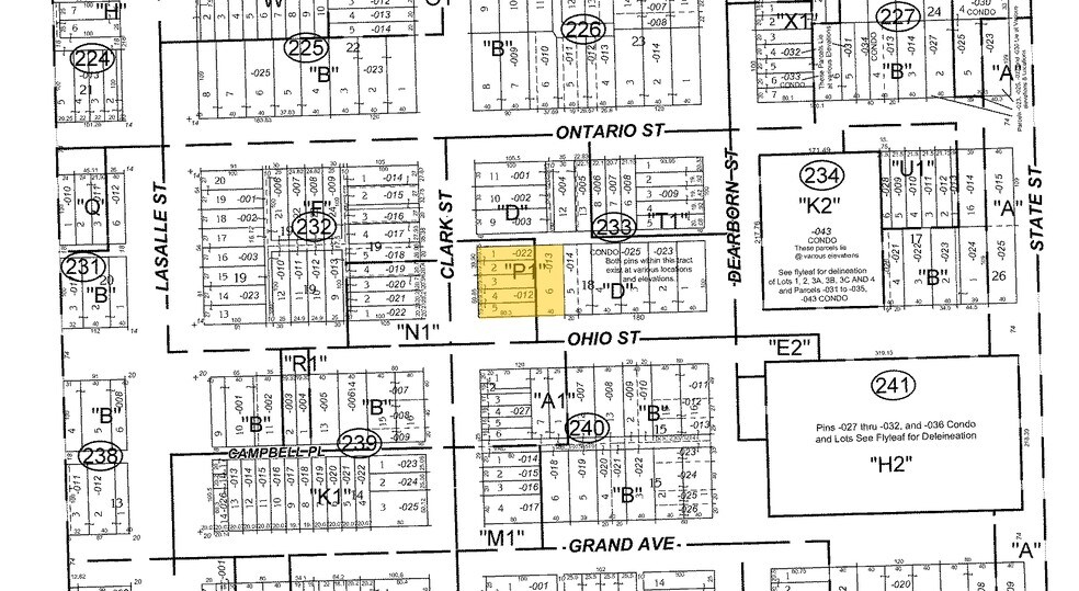 605 N Clark St, Chicago, IL à vendre - Plan cadastral - Image 3 de 10
