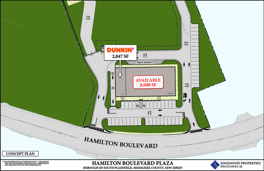 2901 Hamilton Blvd, South Plainfield, NJ à louer - Plan de site - Image 1 de 1